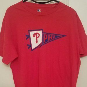 Philadelphia Phillies Red Pennant T Shirt Men's XL